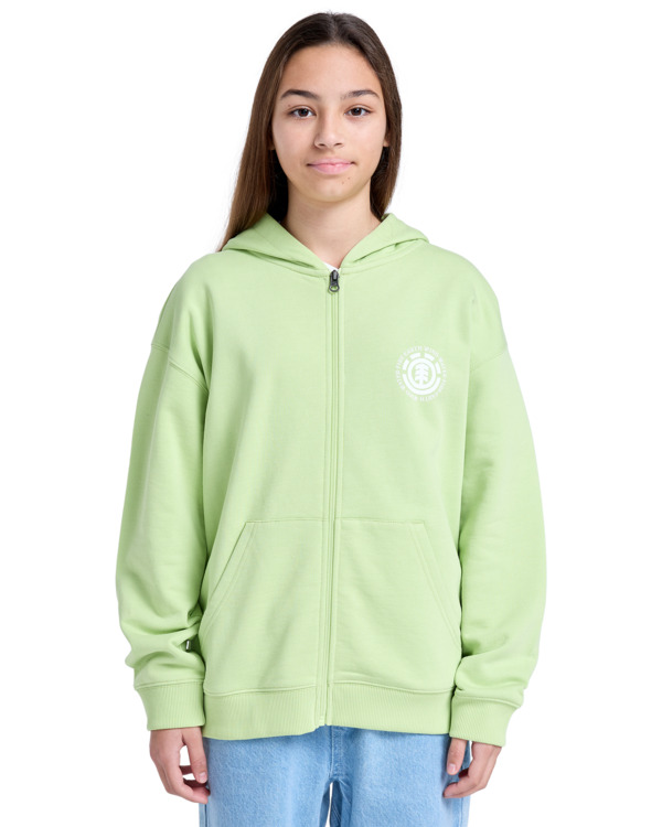 3 Seal BP - Full Zip Hoodie for Boys 8 - 16 Green ELBSF00184 Element