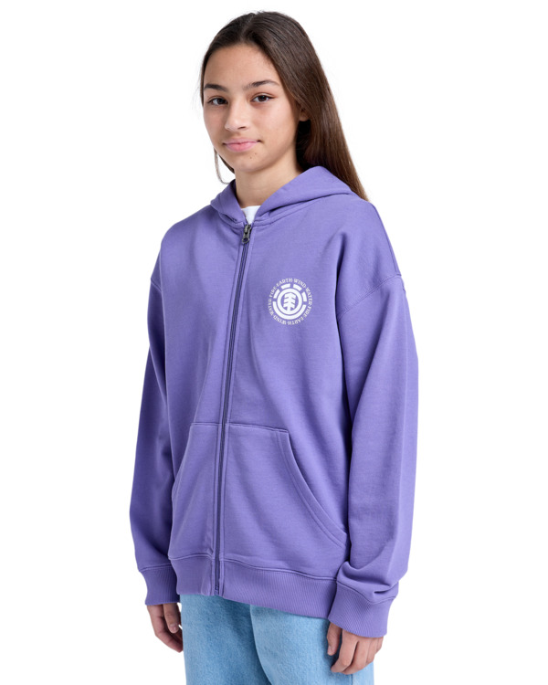 4 Seal BP - Full Zip Hoodie for Boys 8 - 16 Purple ELBSF00184 Element