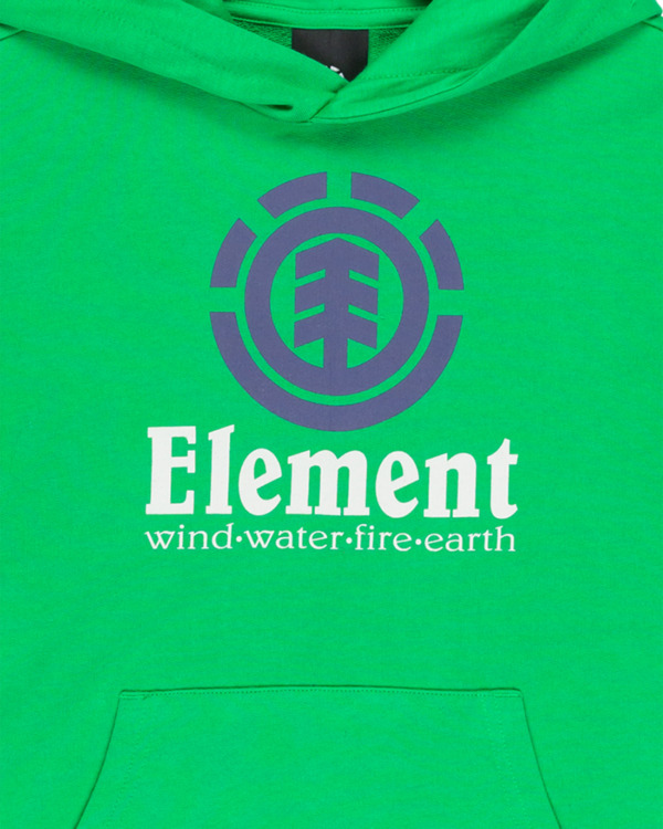 2 Vertical - Pullover Hoodie for Boys 8 - 16 Green ELBSF00195 Element