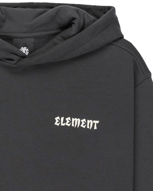 2 Bite Me Po Y - Sweatshirt com capuz para rapazes 8-16 Preto ELBSF00202 Element