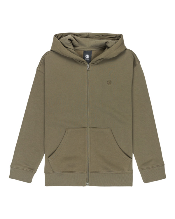 0 Aligator Y - Felpa con cappuccio e zip da Ragazzo 8-16 Green ELBSF00203 Element