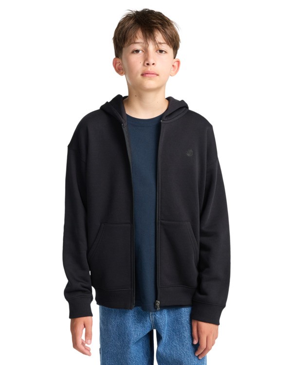 7 Aligator Y - Pull zippé à capuche pour Garçon 8-16 ans Bleu ELBSF00203 Element