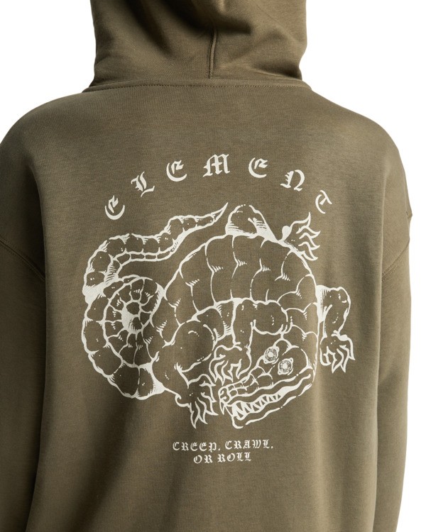 4 Aligator Y - Felpa con cappuccio e zip da Ragazzo 8-16 Green ELBSF00203 Element
