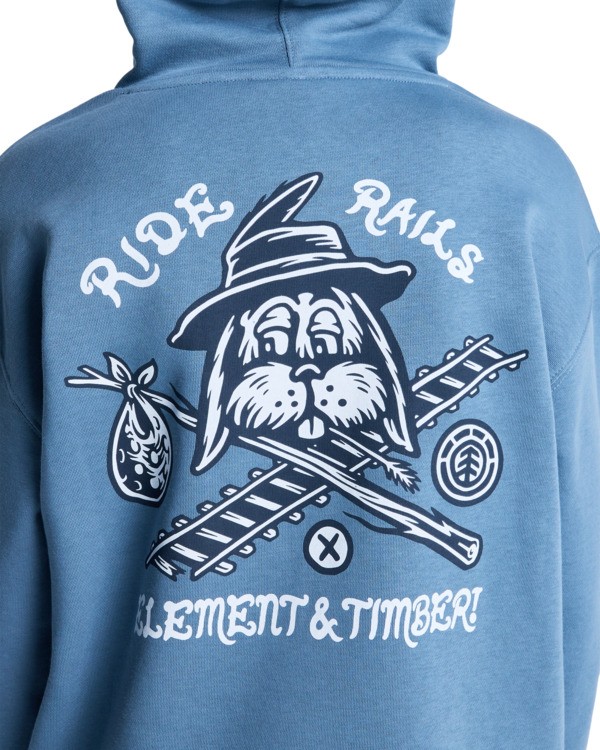 5 Timber Hobos Po Y - Sweat à capuche pour Garçon 8-16 ans Bleu ELBSF00204 Element