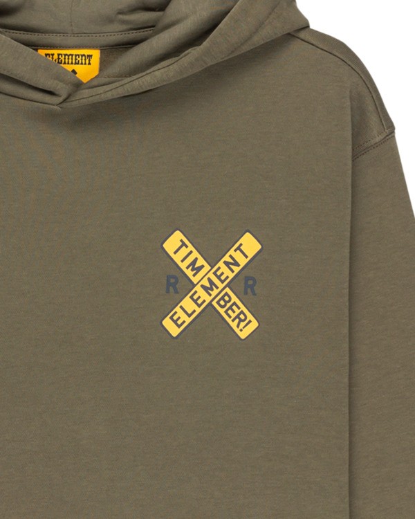 2 Timber Freight Train Po Y - Sweatshirt com capuz para rapazes 8-16 Verde ELBSF00206 Element