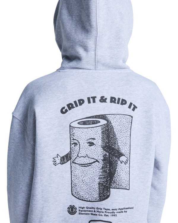 6 Grip It Po Y - Hoodie for Boys 8-16 Gray ELBSF00211 Element