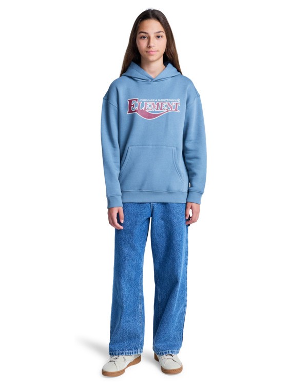 6 Curb Care Po Y - Felpa con cappuccio da Ragazzo 8-16 Blue ELBSF00213 Element