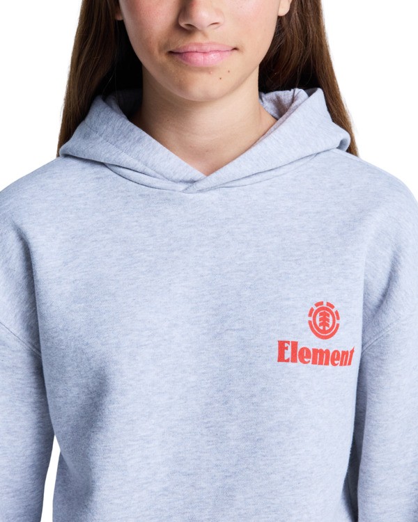 5 Epic Po Y - Felpa con cappuccio da Ragazzo 8-16 Gray ELBSF00214 Element
