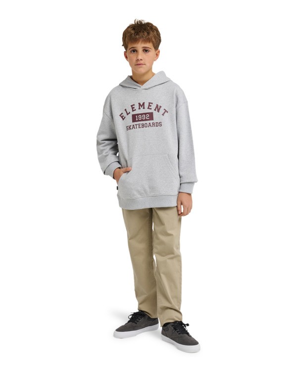 4 Home Team - Felpa con cappuccio da Ragazzo 8-16 Gray ELBSF00218 Element