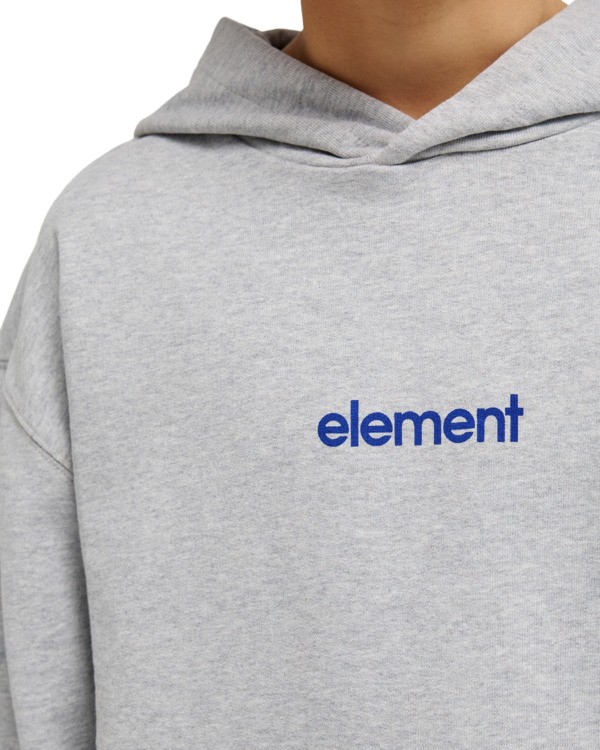 4 Lowcase - Felpa con cappuccio da Ragazzo 8-16 Gray ELBSF00219 Element