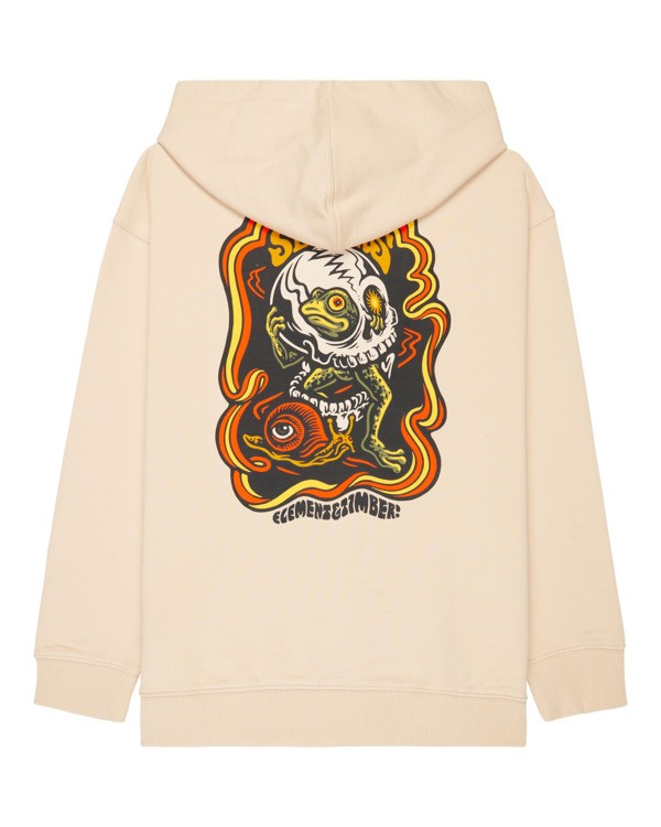 1 Timber Hermit - Felpa con cappuccio da Ragazzo 8-16 Beige ELBSF00230 Element