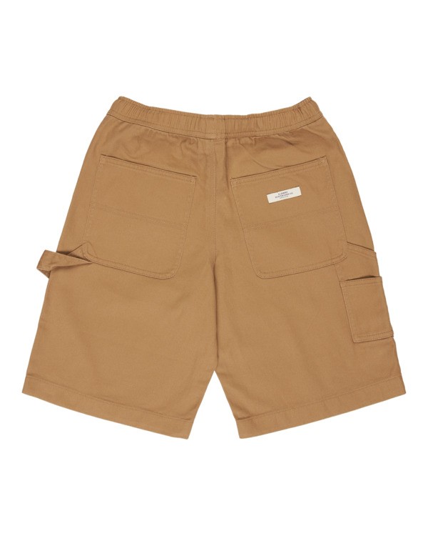 1 Carpenter Twill - Carpenter Shorts for Boys 8-16 Green ELBWS00115 Element