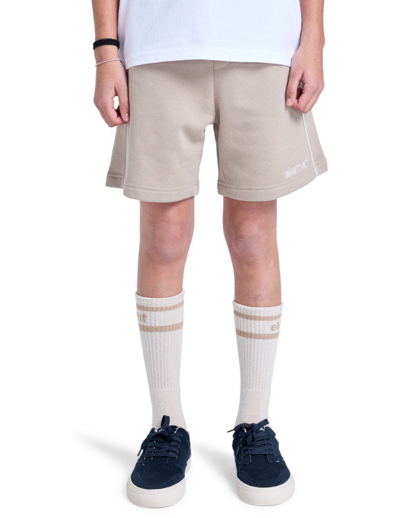 3 Cornell 90s 15.7" - Elastic Waist Walkshorts for Boys 8 - 16 Beige ELBWS00120 Element