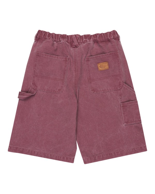 1 Big - Bermuda con taglio da lavoro da Ragazzo 8-16 Purple ELBWS00125 Element