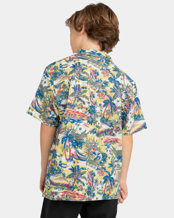 6 Thalweg - Short Sleeve Shirt for Boys 8-16 Beige ELBWT00102 Element