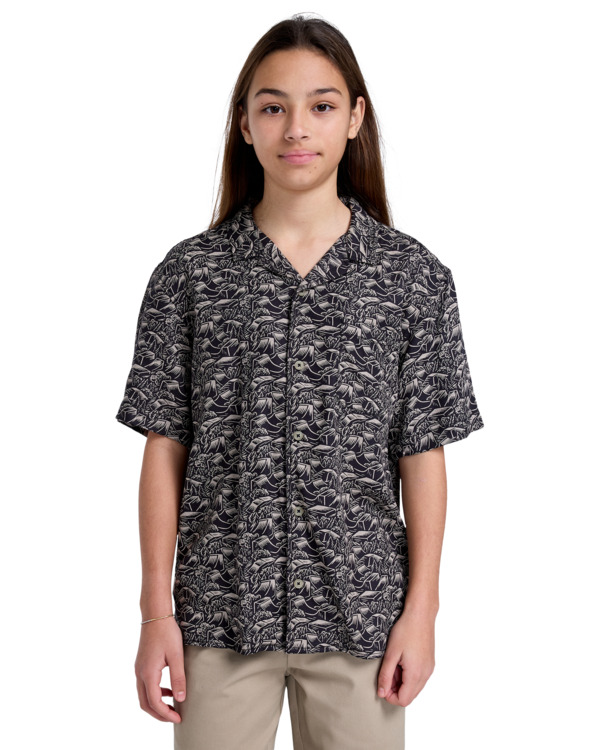 3 The Doers - Short Sleeves Shirt for Boys 8 - 16 Black ELBWT00112 Element