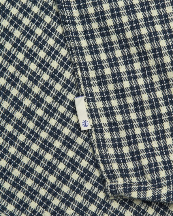 5 Button Down Regular Flannel Blau ELBWT00118 Element
