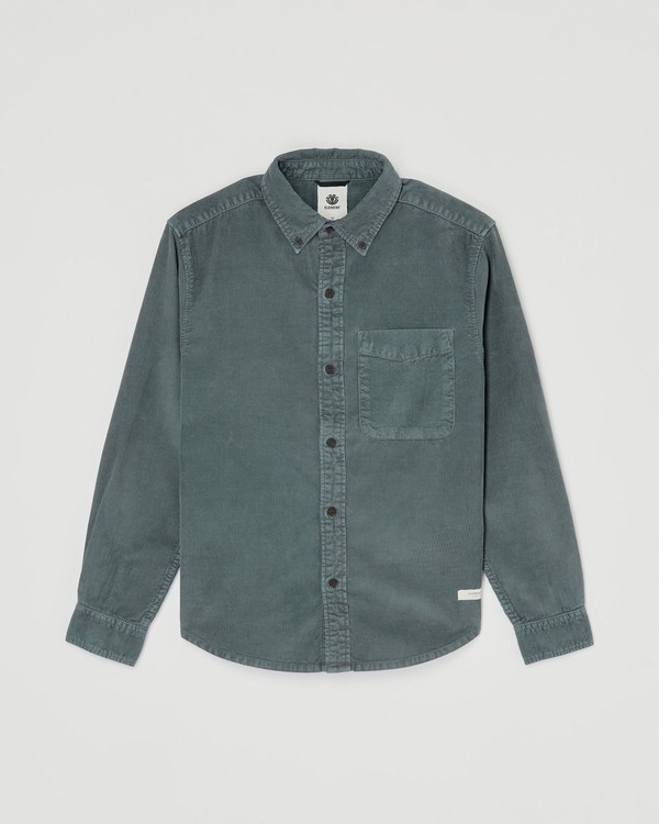 0 Button Down Regular Gris ELBWT00121 Element