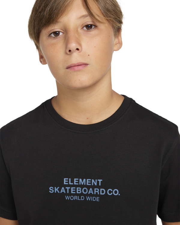 4 Skateboard Co - Camiseta de manga corta para Chicos 8 - 16 años Azul ELBZT00200 Element