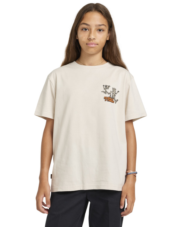 2 The Chase - T-shirt met Korte mouw voor Jongens 8-16 Beige ELBZT00206 Element