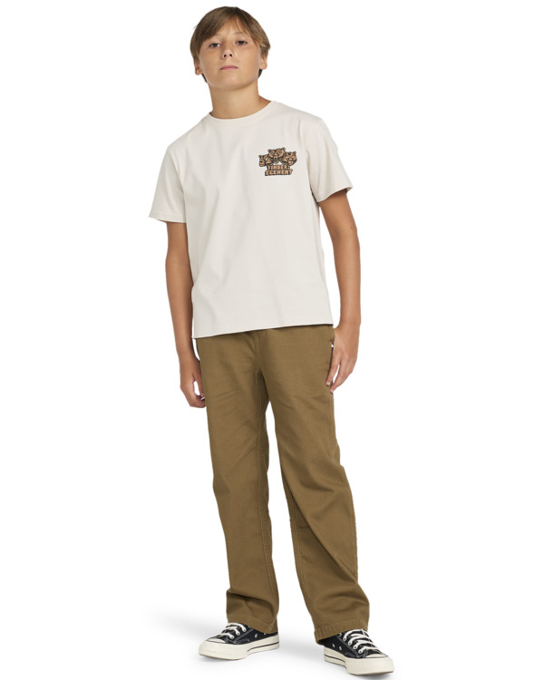 6 Bear With Me - T-shirt met Korte mouw voor Jongens 8-16 Beige ELBZT00208 Element