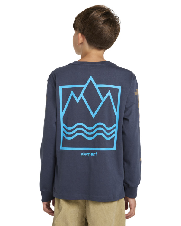 7 Peaks Box - Long Sleeves T-shirt for Boys 8 - 16 Blue ELBZT00211 Element