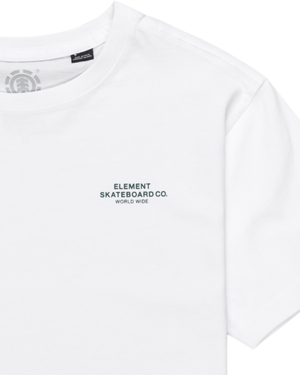 2 Skateboard Co - T-shirt met Korte mouw voor Jongens 8-16 White ELBZT00226 Element