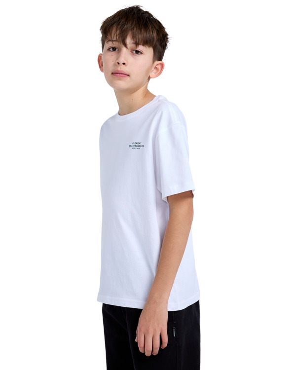 4 Skateboard Co - T-shirt met Korte mouw voor Jongens 8-16 White ELBZT00226 Element