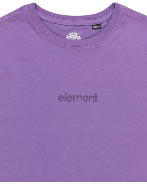 2 Simple Logo - T-shirt à manches courtes pour Garçon 8-16 Violet ELBZT00227 Element