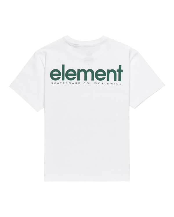 1 Simple Logo - Maglietta a maniche corte da Ragazzo 8-16 White ELBZT00227 Element