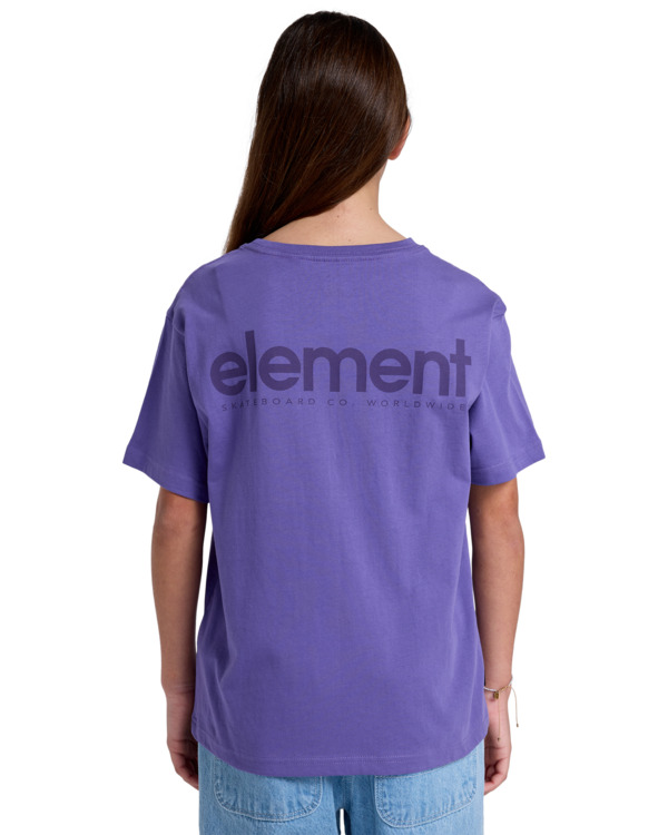 7 Simple Logo - Maglietta a maniche corte da Ragazzo 8-16 Purple ELBZT00227 Element