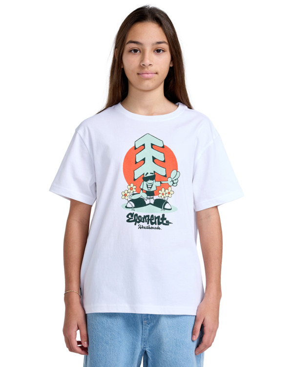 3 Whats Up - T-shirt à manches courtes pour Garçon 8-16 Blanc ELBZT00233 Element