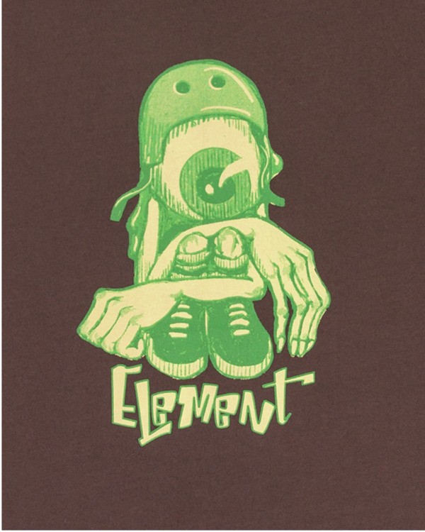 2 Rainy Day Y - Short Sleeve T-Shirt for Boys 8-16 Brown ELBZT00253 Element