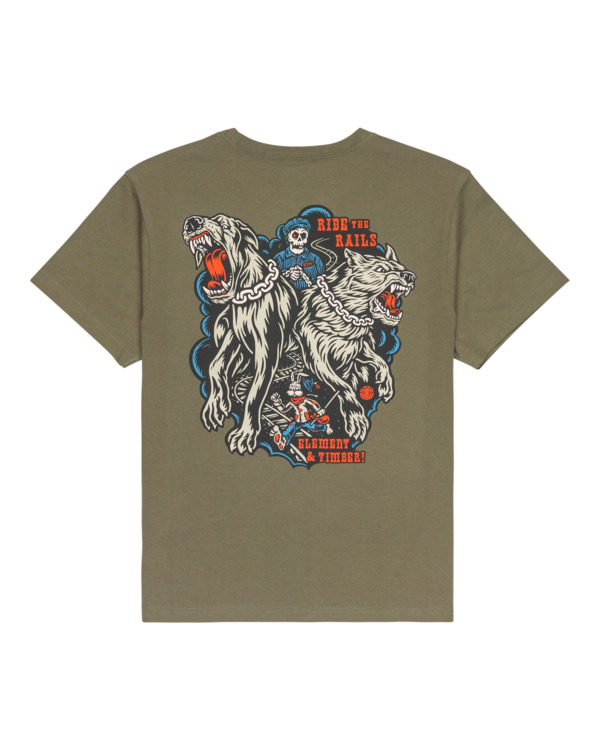 1 Timber Guard Dogs Y - Short Sleeve T-Shirt for Boys 8-16 Green ELBZT00256 Element