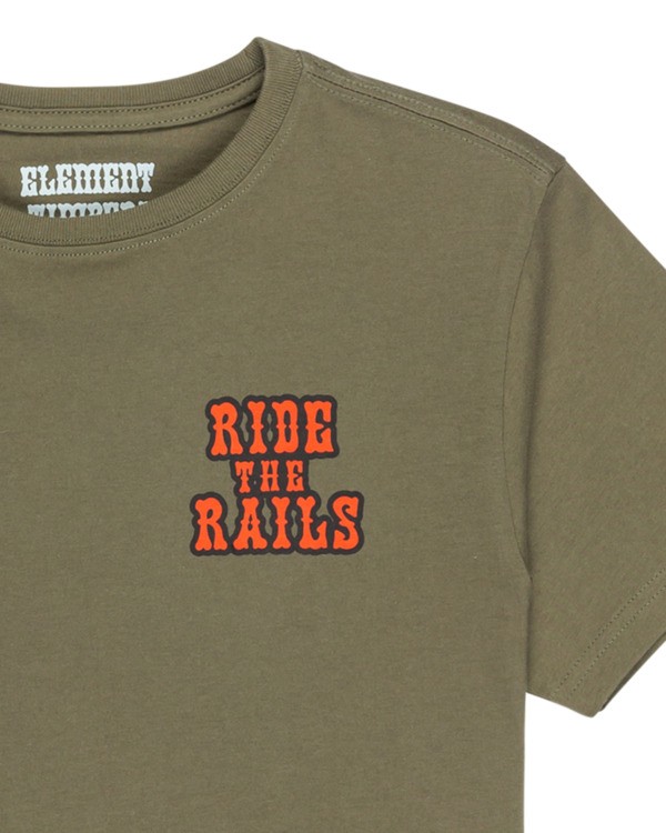 2 Timber Guard Dogs Y - T-Shirt à manches courtes pour Garçon 8-16 ans Vert ELBZT00256 Element