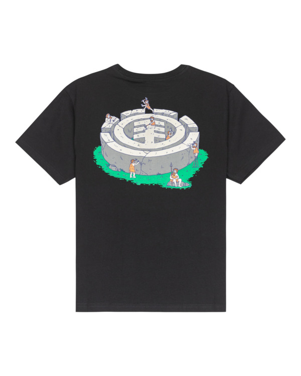 1 Stone Age Y - Camiseta de manga corta para chicos 8-16 Azul ELBZT00261 Element