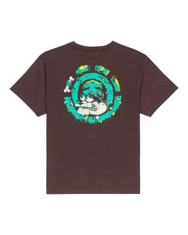 1 Bad Doggie Y - T-Shirt à manches courtes pour Garçon 8-16 ans Marron ELBZT00262 Element