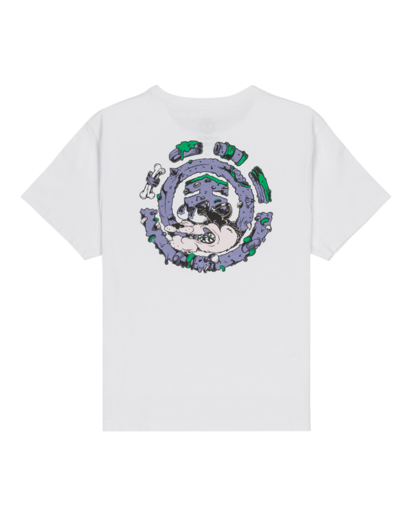 1 Bad Doggie Y - T-shirt met korte mouwen voor Jongens 8-16 White ELBZT00262 Element