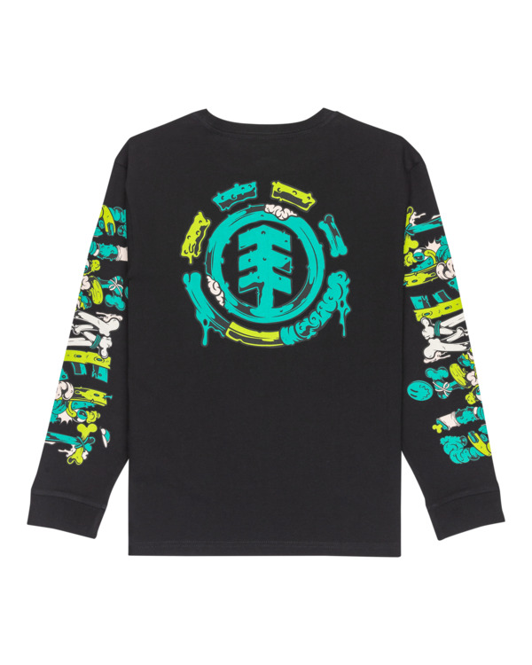 1 Rolling Dead - T-shirt manches longues pour Garçon 8-16 ans Bleu ELBZT00264 Element