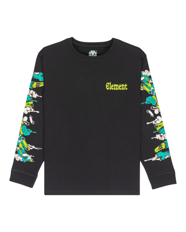 0 Rolling Dead - T-shirt manches longues pour Garçon 8-16 ans Bleu ELBZT00264 Element