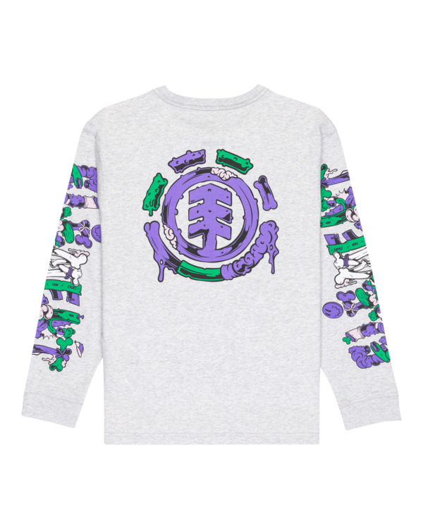 1 Rolling Dead - T-shirt manches longues pour Garçon 8-16 ans Gris ELBZT00264 Element