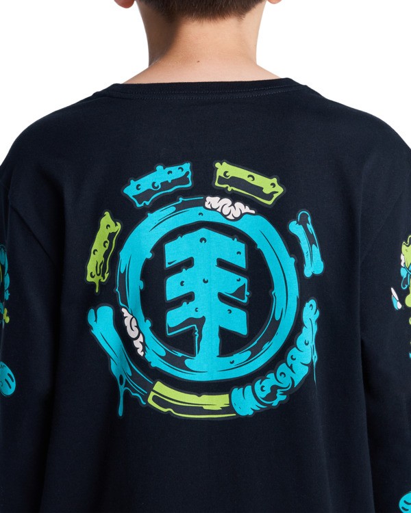 7 Rolling Dead - T-shirt manches longues pour Garçon 8-16 ans Bleu ELBZT00264 Element