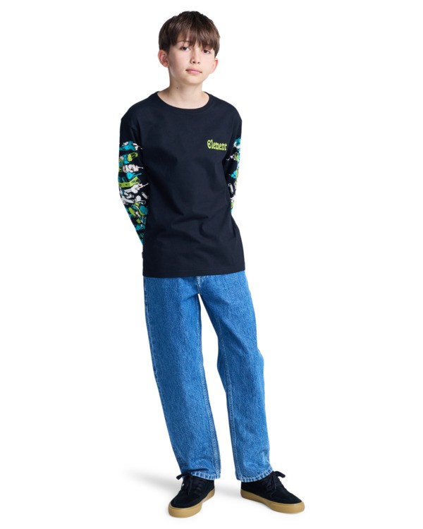 8 Rolling Dead - T-shirt manches longues pour Garçon 8-16 ans Bleu ELBZT00264 Element