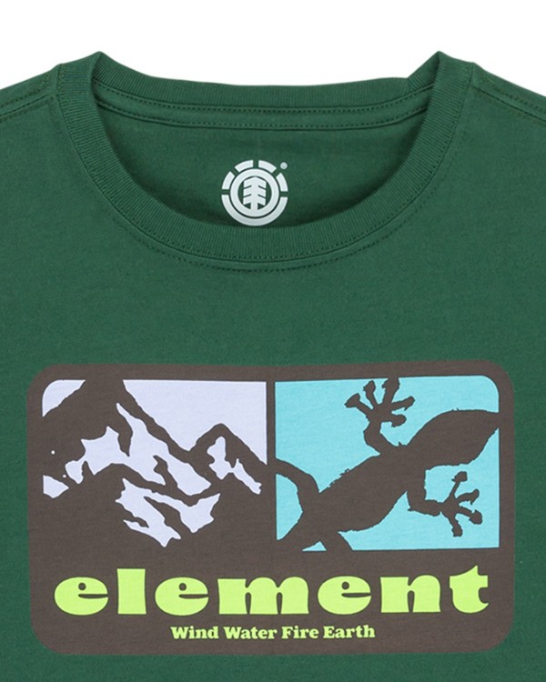 2 Memory Y - Short Sleeve T-Shirt for Boys 8-16 Green ELBZT00267 Element