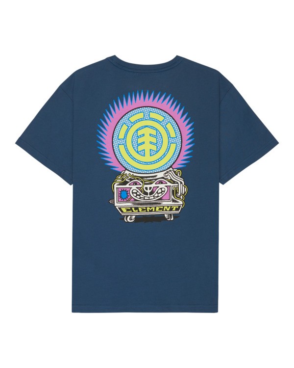 1 Fortune - T-Shirt &agrave; manches courtes pour Gar&ccedil;on 8-16 ans Bleu ELBZT00272 Element