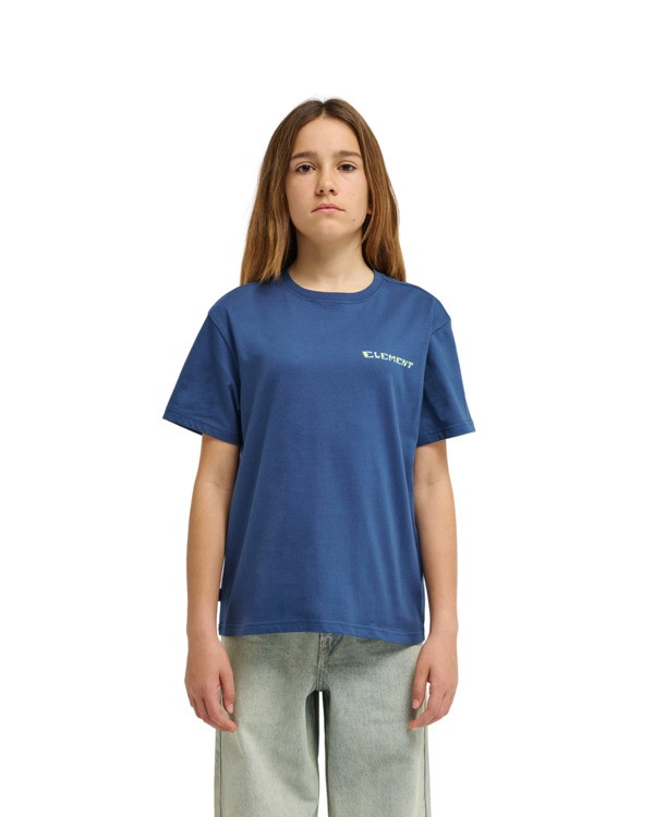 2 Fortune - T-Shirt &agrave; manches courtes pour Gar&ccedil;on 8-16 ans Bleu ELBZT00272 Element