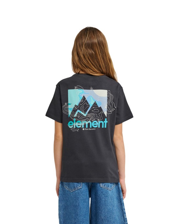 4 New Heights - T-Shirt &agrave; manches courtes pour Gar&ccedil;on 8-16 ans Noir ELBZT00279 Element