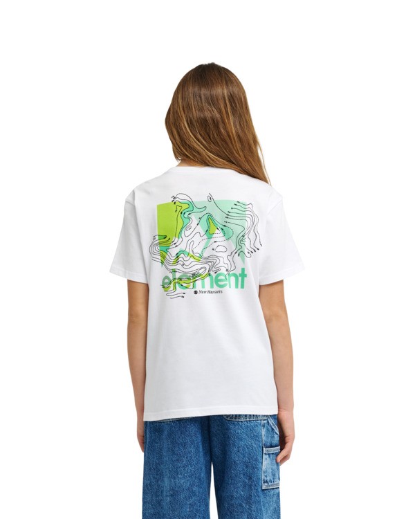 4 New Heights - Short Sleeve T-Shirt for Boys 8-16 White ELBZT00279 Element
