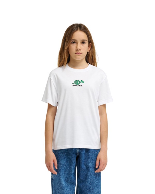 2 Horn - Short Sleeve T-Shirt for Boys 8-16 White ELBZT00283 Element