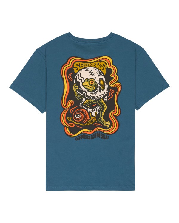 1 Timber Hermit - Short Sleeve T-Shirt for Boys 8-16 Blue ELBZT00287 Element